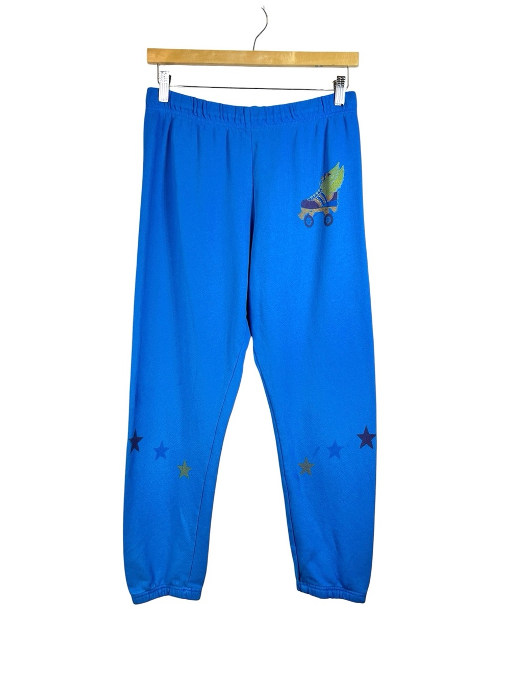 Lauren Moshi Alana Retro Skate Blue Joggers Sweatpants Size M Lounge FLAW
